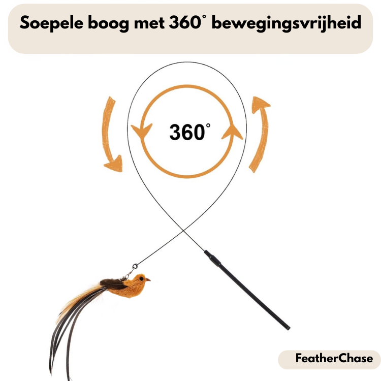 FeatherChase soepele boog met 360 graden beweging