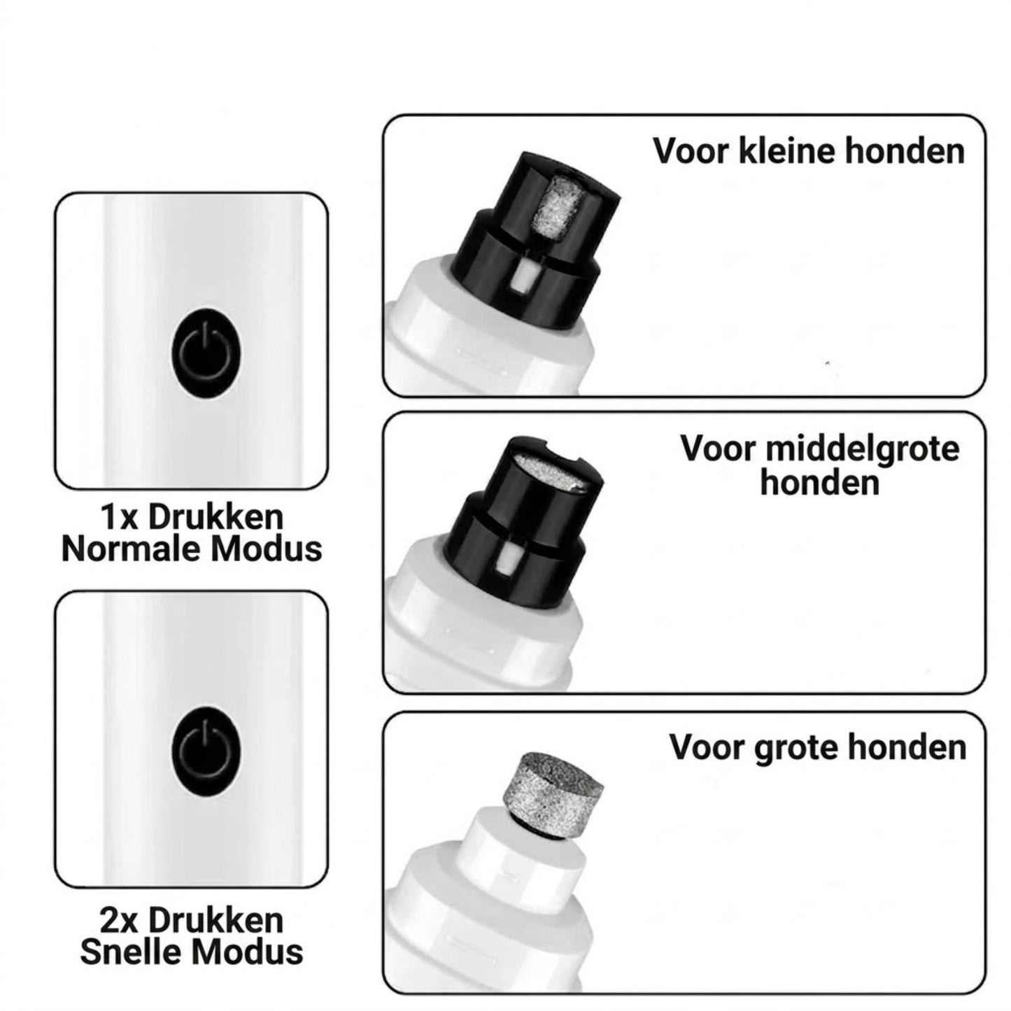 LumaPaw - Elektrische nagelvijl voor honden met LED-licht