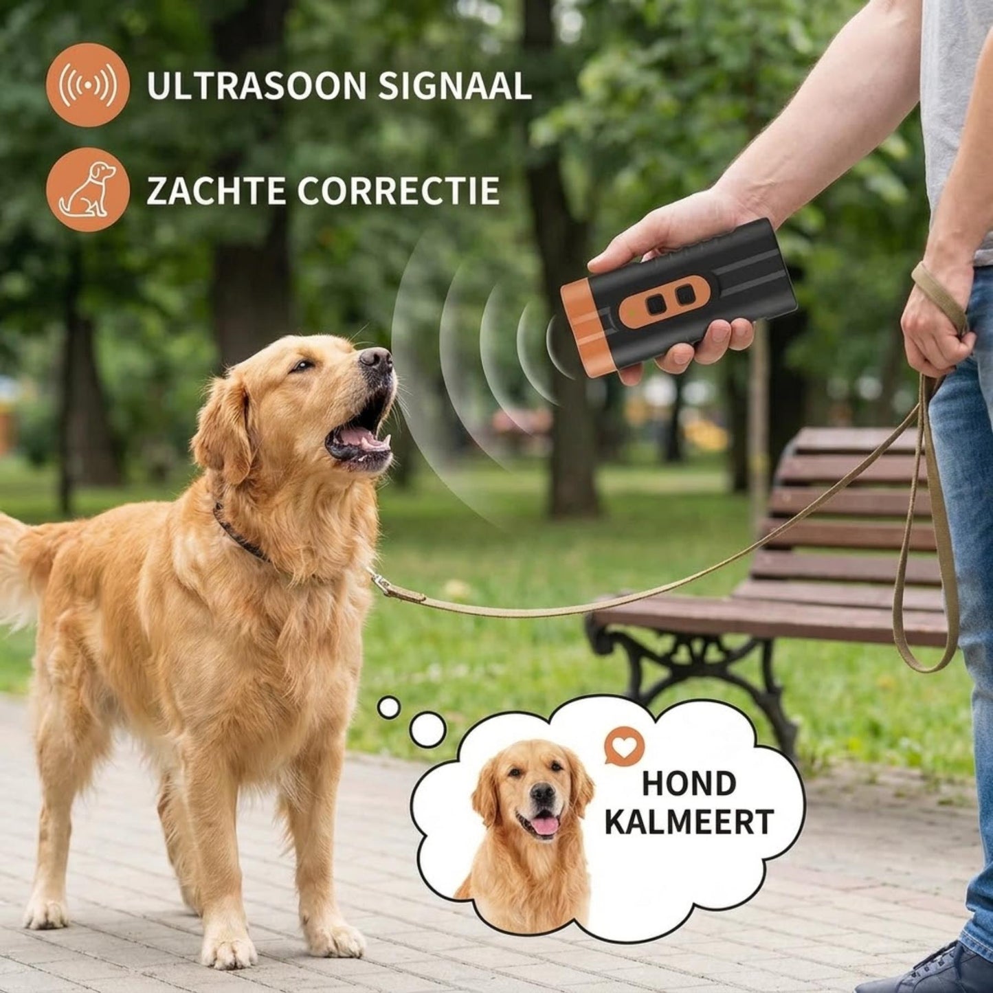 BarkGuard - Ultrasoon Antiblaf Apparaat voor Rustige Honden