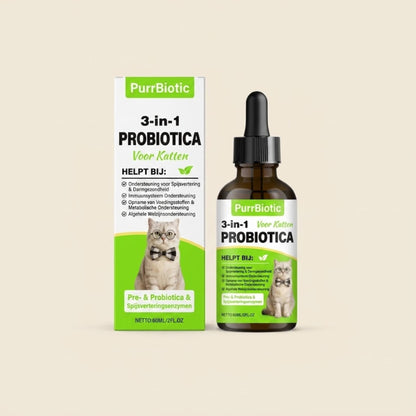 PurrBiotic – 3-in-1 probiotica voor katten met betere spijsvertering