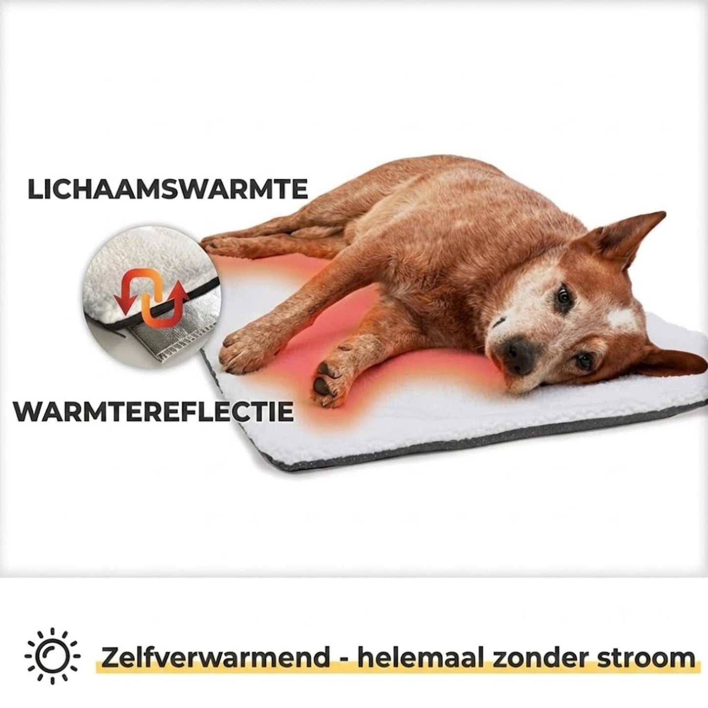 CozyPaw - Zelfverwarmende hondenmat zonder stroom voor de winter