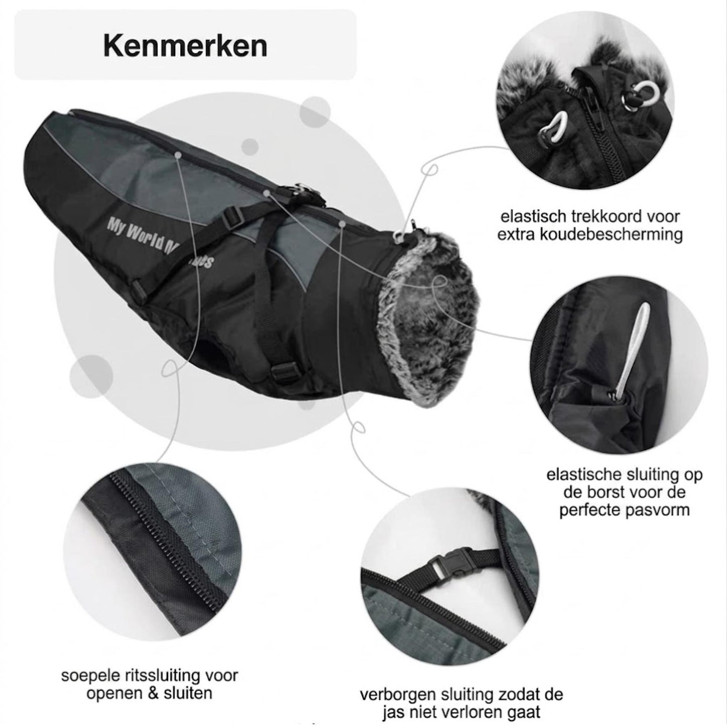 RainShell - Waterdichte Hondenjas met Geïntegreerd Tuigje