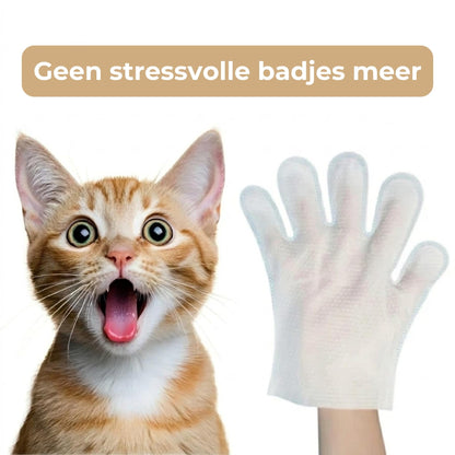 PetGlove - Reinigende Handschoen-Doekjes met Kokosolie