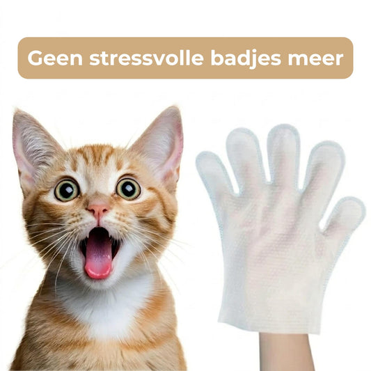 PetGlove – Reinigende Handschoen-Doekjes met Kokosolie