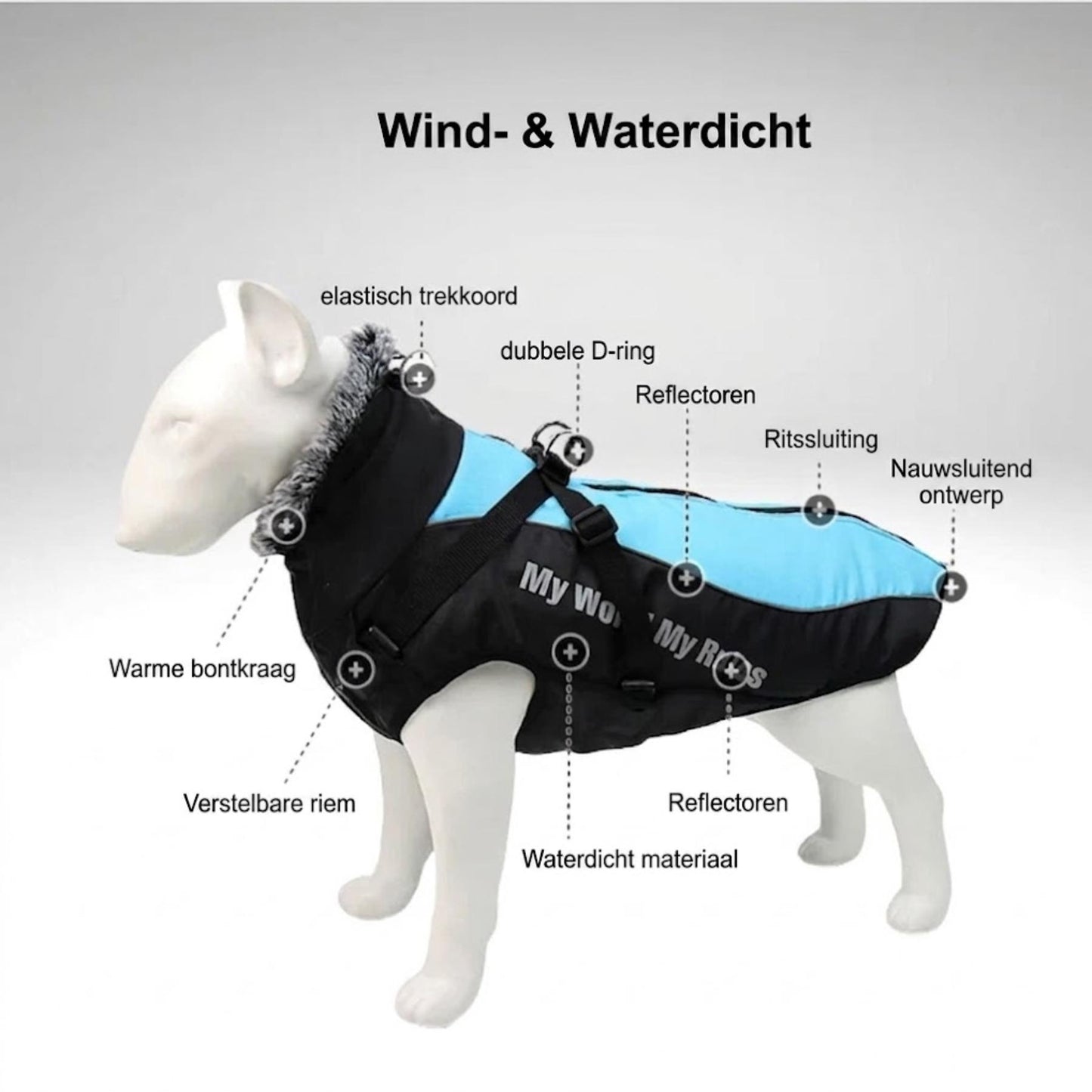 RainShell - Waterdichte Hondenjas met Geïntegreerd Tuigje