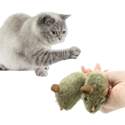PounceMouse - Piepende Speelmuis Kat voor Jachtinstinct