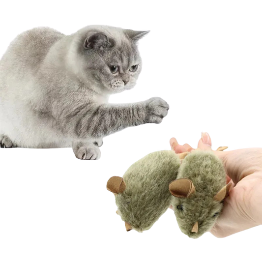 PounceMouse - Piepende Speelmuis Kat voor Jachtinstinct