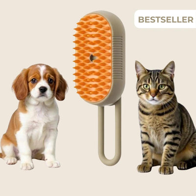 SteamPet - Stoomborstel Hond & Kat voor Diepe Vachtreiniging