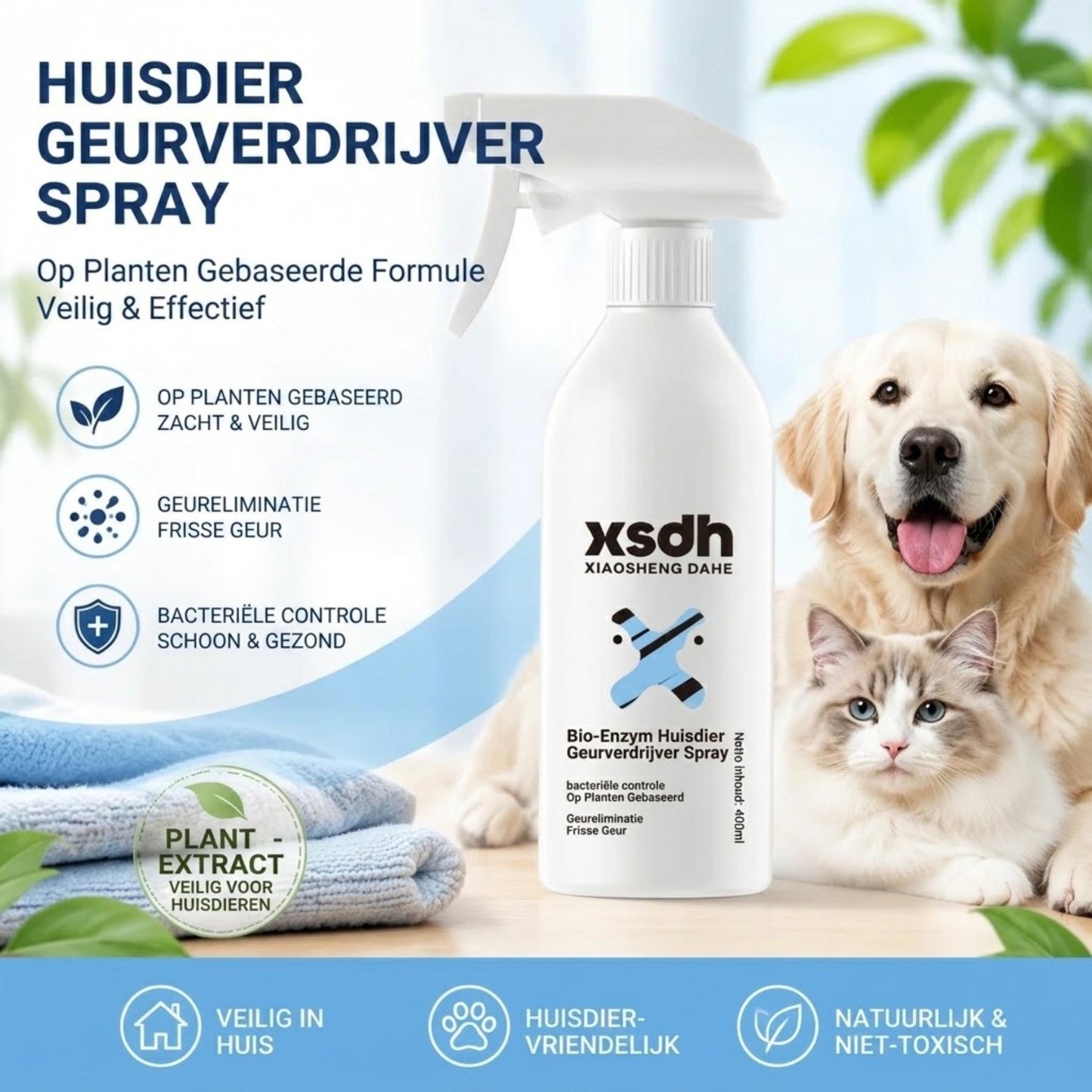 FreshPaw - natuurlijke geurverwijderaar voor huisdieren in huis