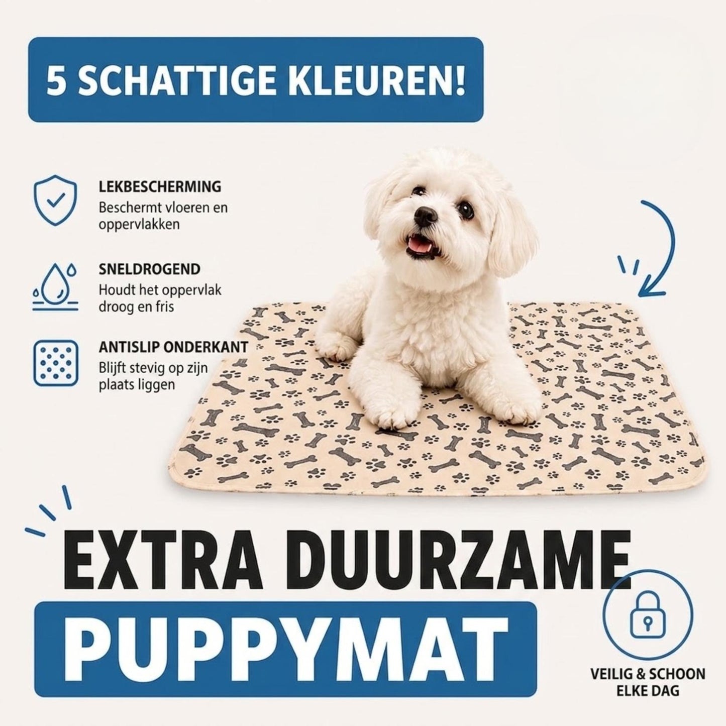 SoakMat - Wasbare Plasmat voor een Zindelijke Puppy