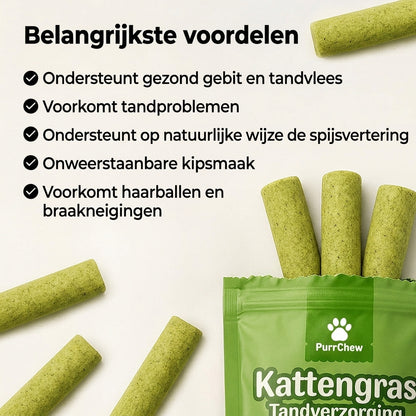 Belangrijkste voordelen van PurrChew kattengras kauwsticks