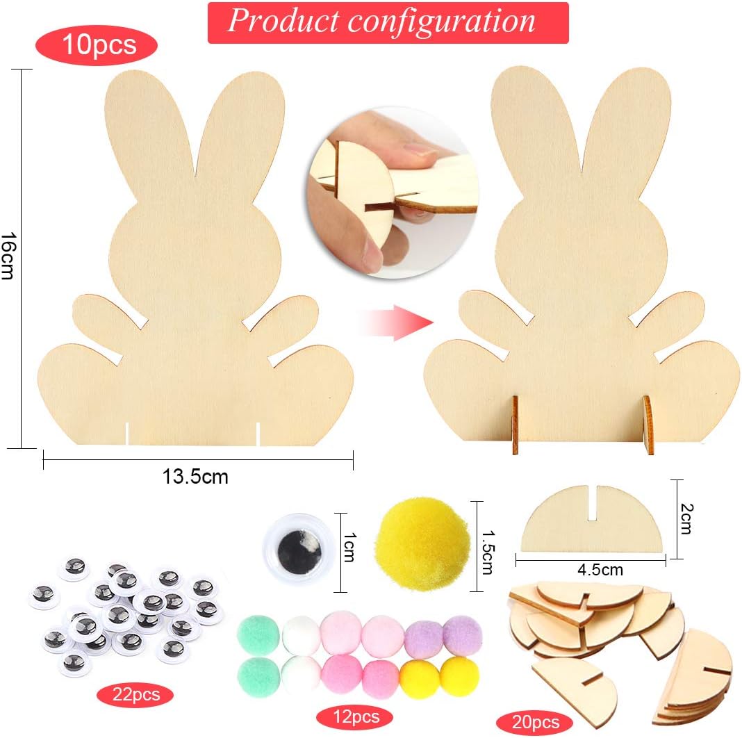 PaasHaasjes – 10 Houten Paashazen om te Beschilderen