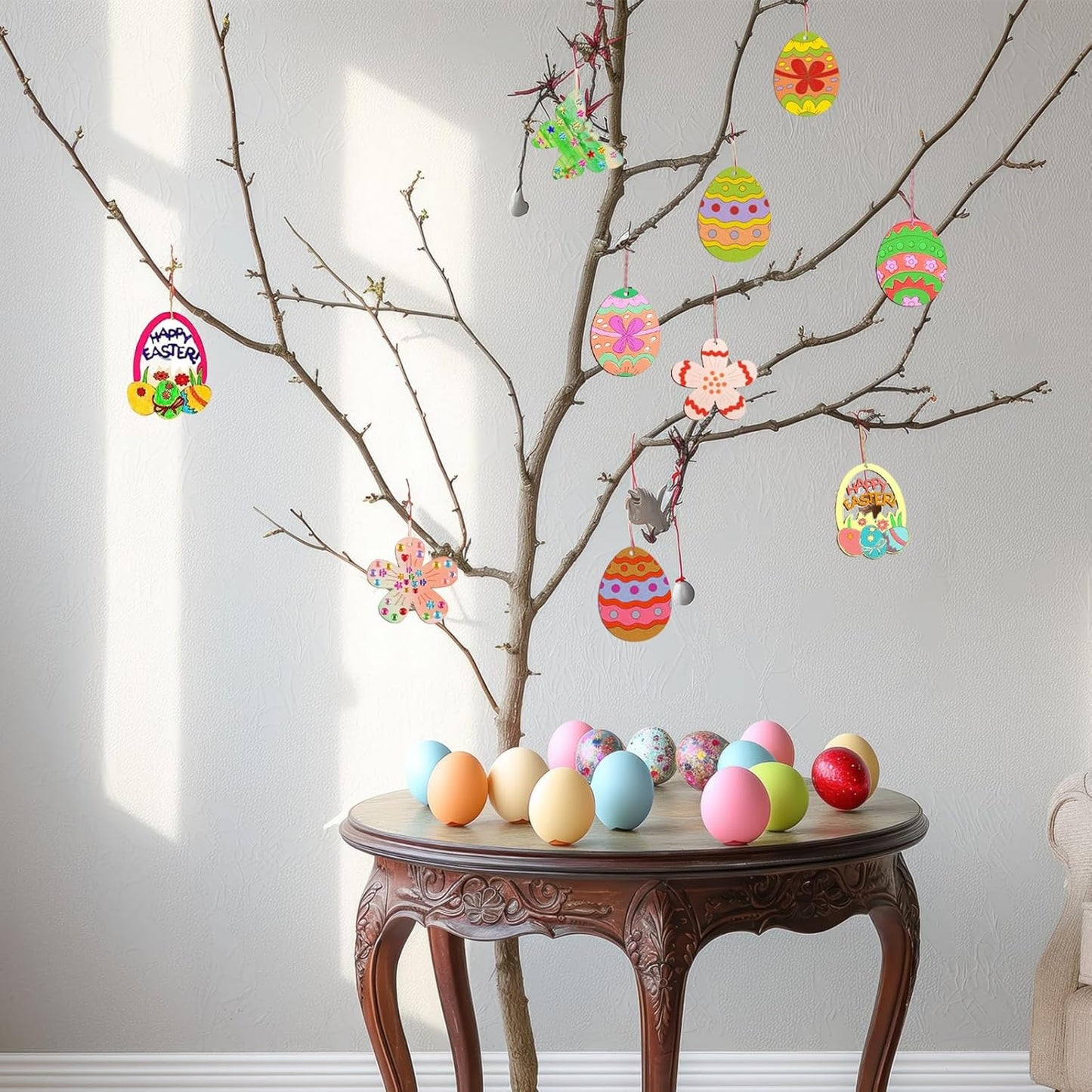 PaasHanger – 60-delige Houten Paashangers Knutselset