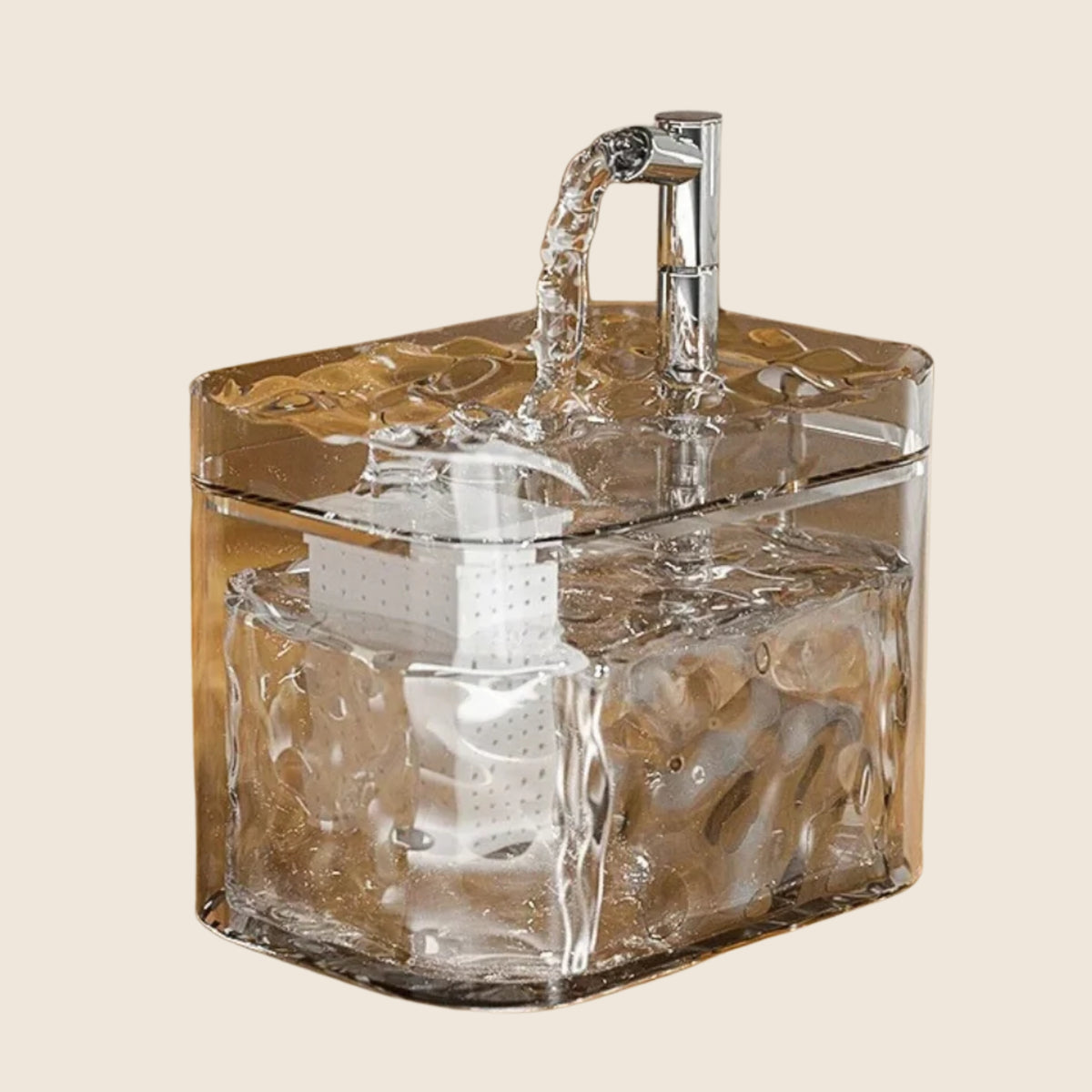 AquaFlow op beige achtergrond