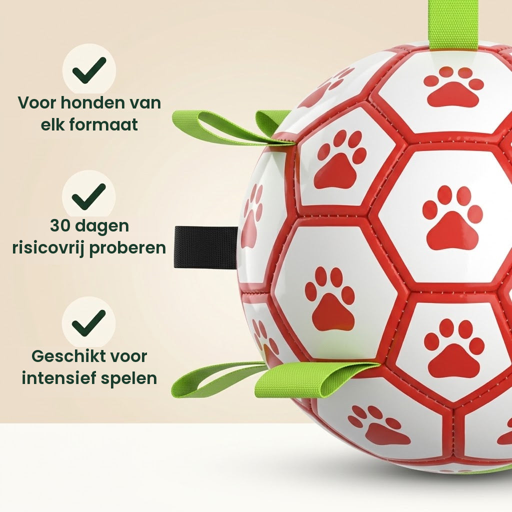 Apporteerbal voor honden van elk formaat, 30 dagen risicovrij proberen