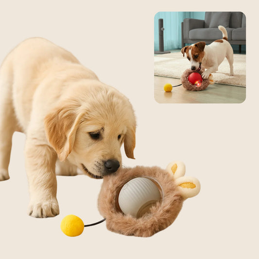 FluffBall op beige achtergrond