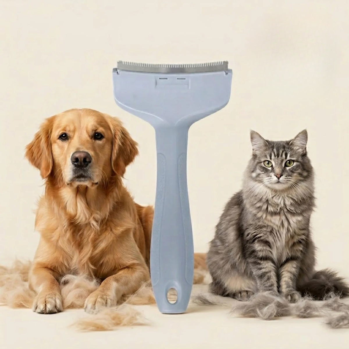FurComb op beige achtergrond