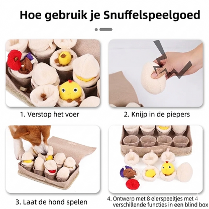 SnuffelEi – Interactief Paasei Snuffelspeeltje voor Honden