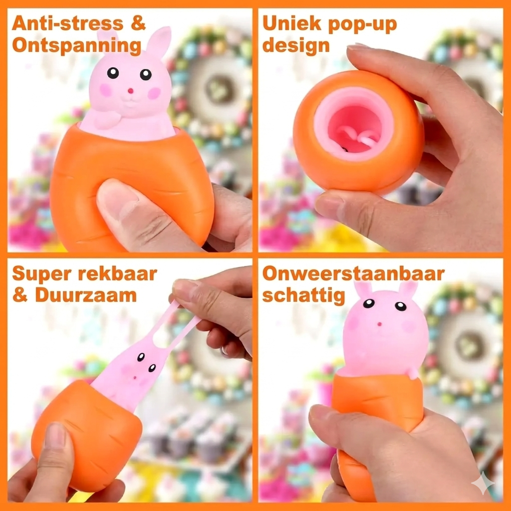 PopKonijn – Paas Squeeze Fidget Speeltje
