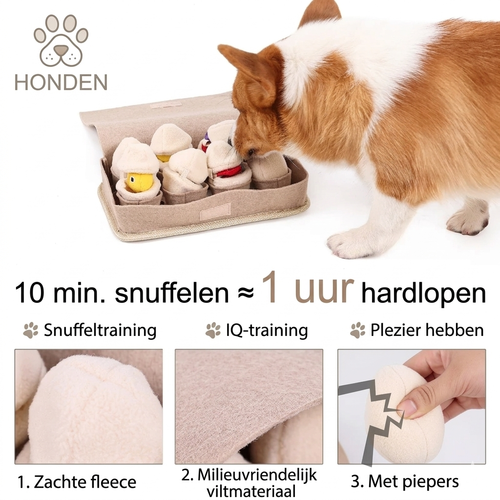 SnuffelEi – Interactief Paasei Snuffelspeeltje voor Honden