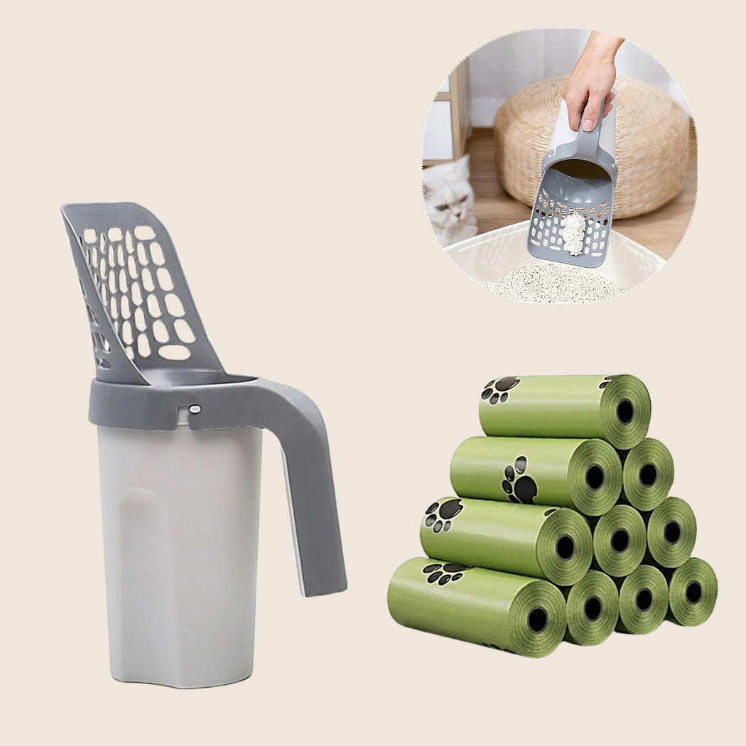 ScoopEase – Scheppen, Zeven en Weggooien in Eén Beweging