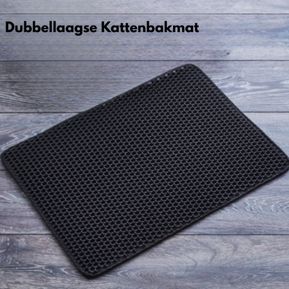 KattenMat – Dubbellaagse Kattenbakmat met Honingraatstructuur