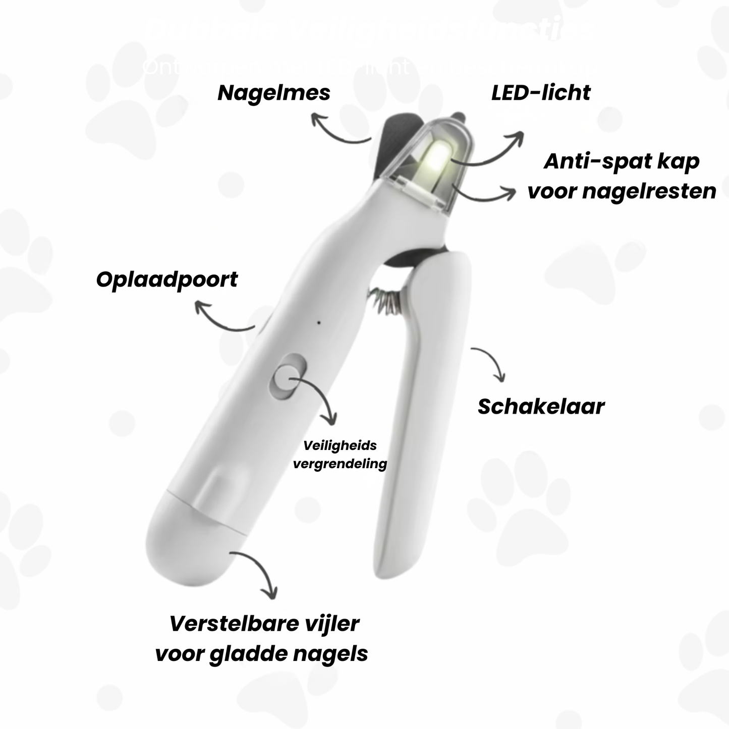 LuminaTrim nagelknipper in gebruik