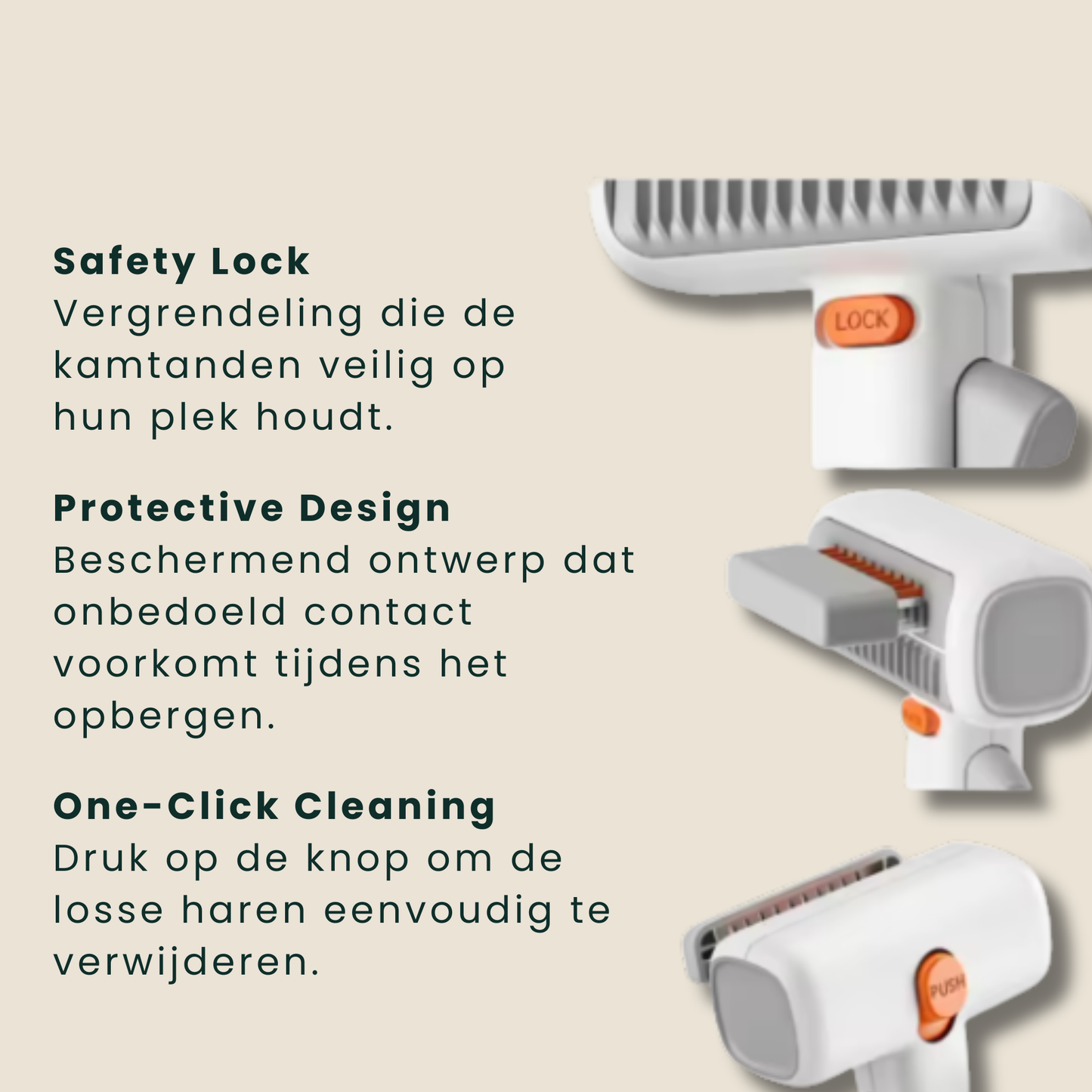 KlitFree – 2-in-1 Kattenkam tegen Klitten & Losse Haren