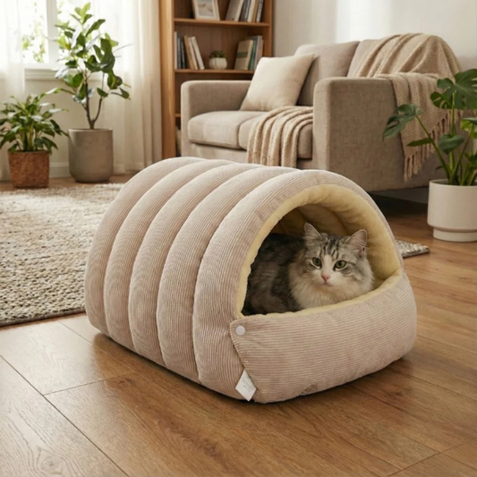NuvolaNest™ – Thermische 2-in-1 Katten & Honden Cocoon