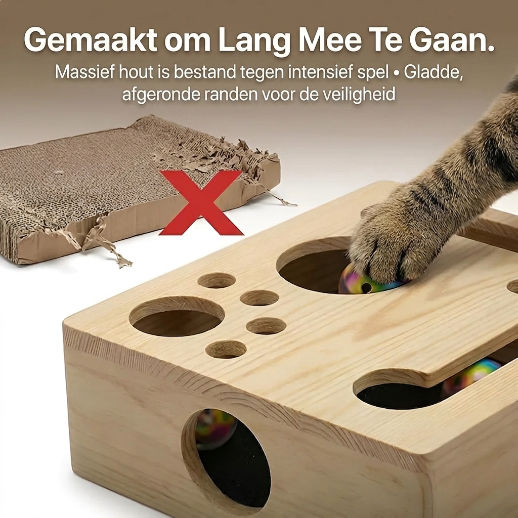 ClawPlay - Krabspeelgoed dat Kattennagels Vanzelf Bijvijlt