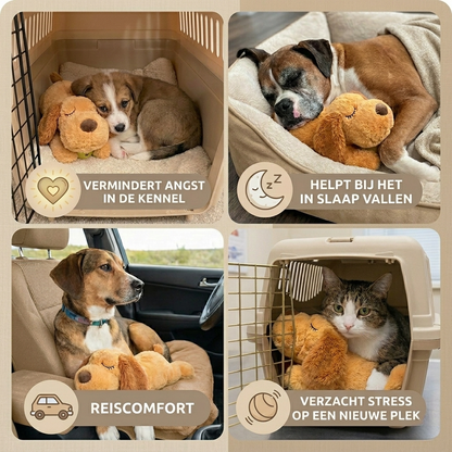 HeartPup – Hondenknuffel met Hartslag tegen Verlatingsangst