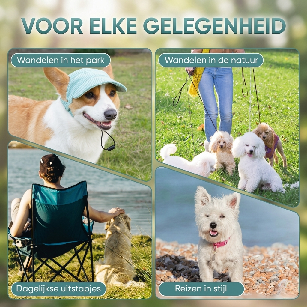 SunCap - Stijlvol UV-Petje voor Honden & Katten