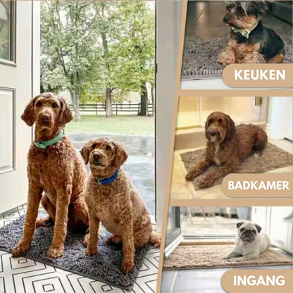 PawDry – Ultra Absorberende Deurmat voor Natte Hondenpoten