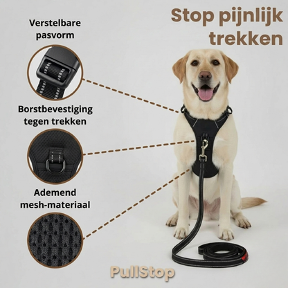 PullStop – Anti-Trek Hondentuigje voor Wandelingen zonder Getrek