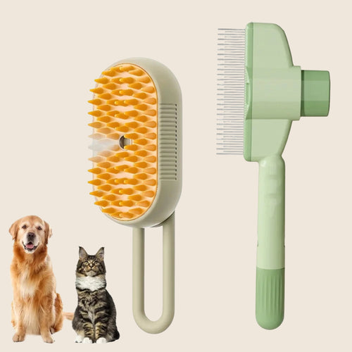 PetBrush op beige achtergrond