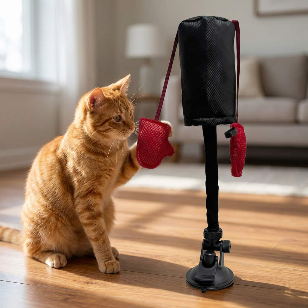PawPunch bokszak in actie