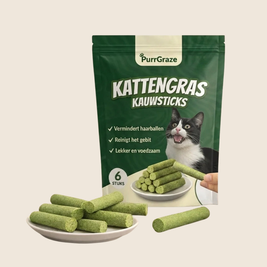 PurrGraze op beige achtergrond