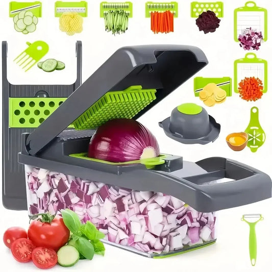 ChopMaster – Multifunctionele Groente- & Uiensnijder