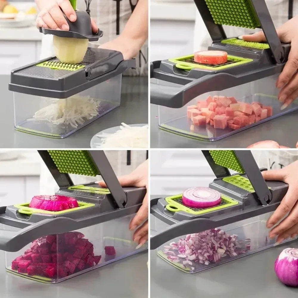 ChopMaster – Multifunctionele Groente- & Uiensnijder
