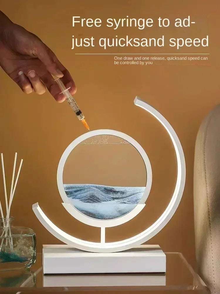 Quicksand Ambient - LED Zandkunst Lamp