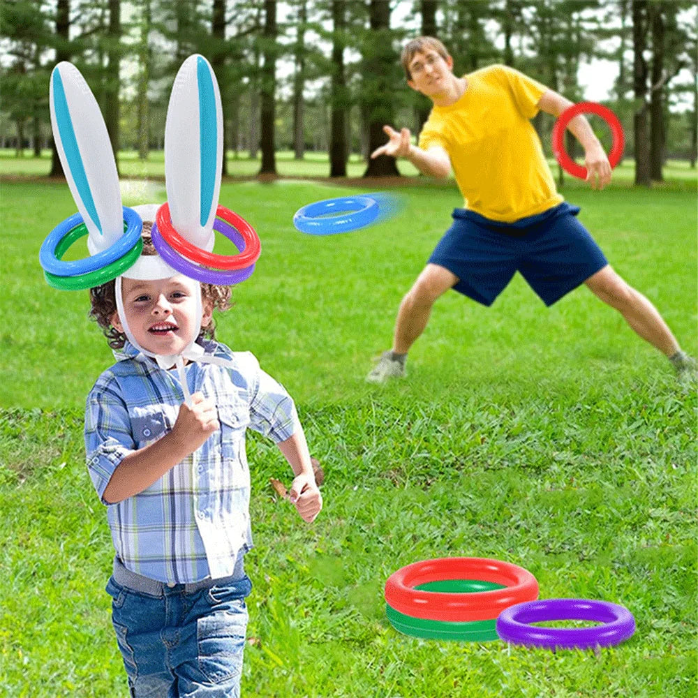 PaasRing – Opblaasbaar Paashaas Ringwerpspel