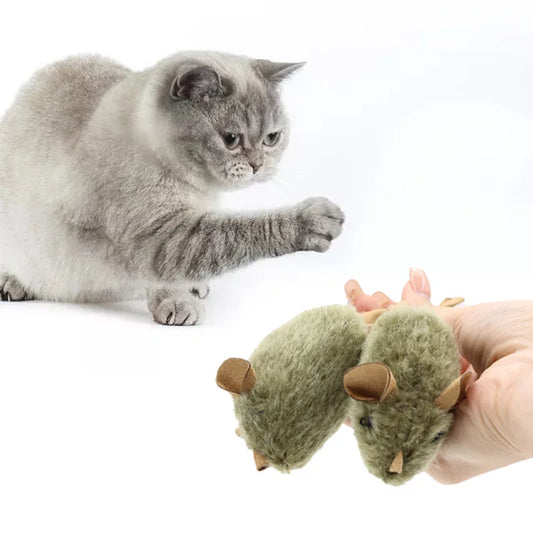 PounceMouse – Piepende Pluche Muis die Binnenkatten weer Jaagt