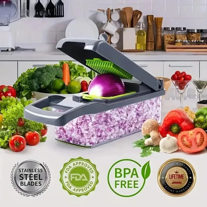 ChopMaster – Multifunctionele Groente- & Uiensnijder