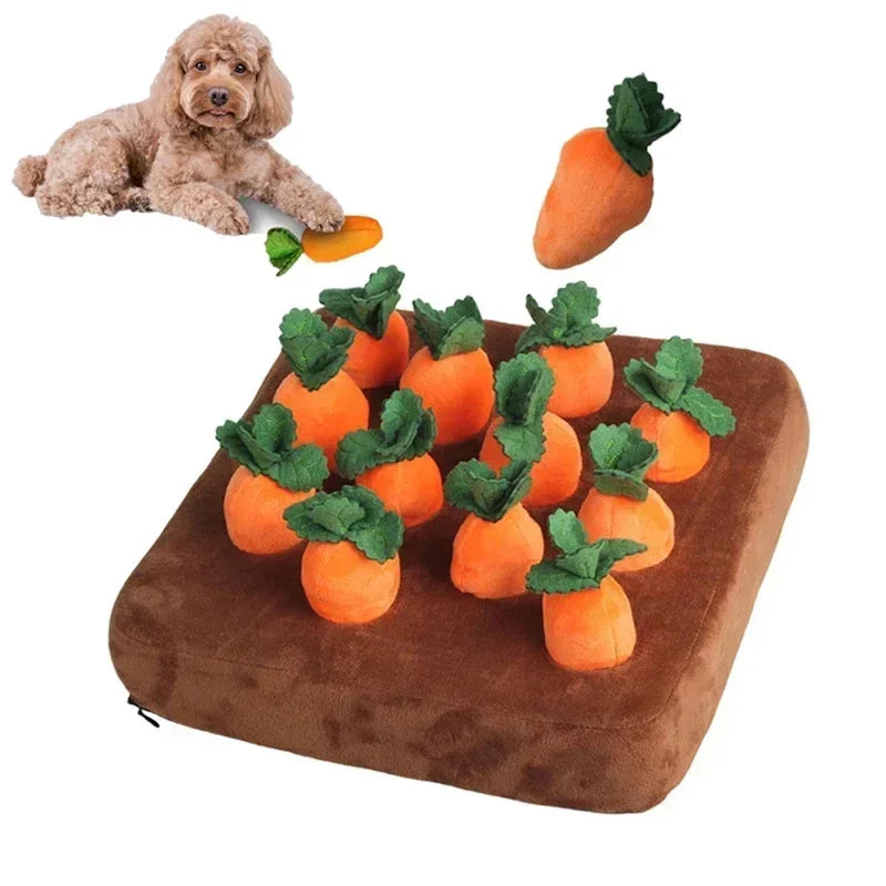 SnuffelTuin – Pluche Wortelbed Snuffelmat voor Honden