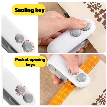 ZipNSeal – 2-in-1 Oplaadbare Zaksluiter & Snijder
