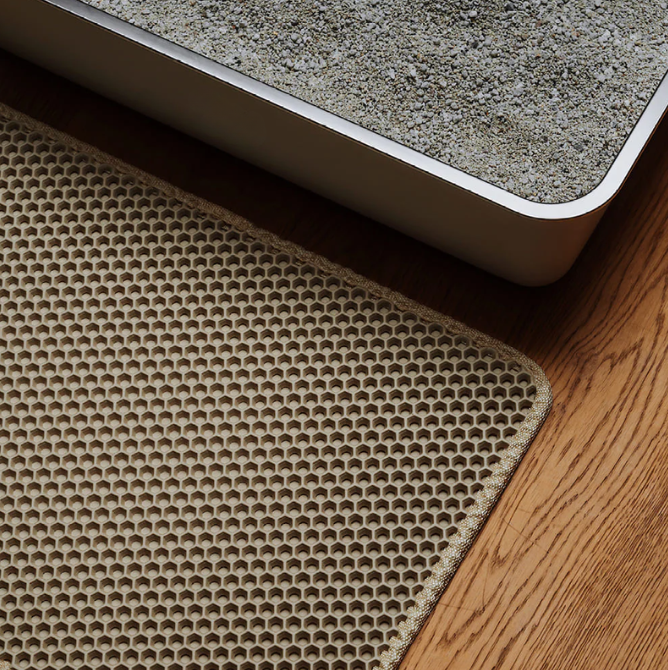 KattenMat – Dubbellaagse Kattenbakmat met Honingraatstructuur