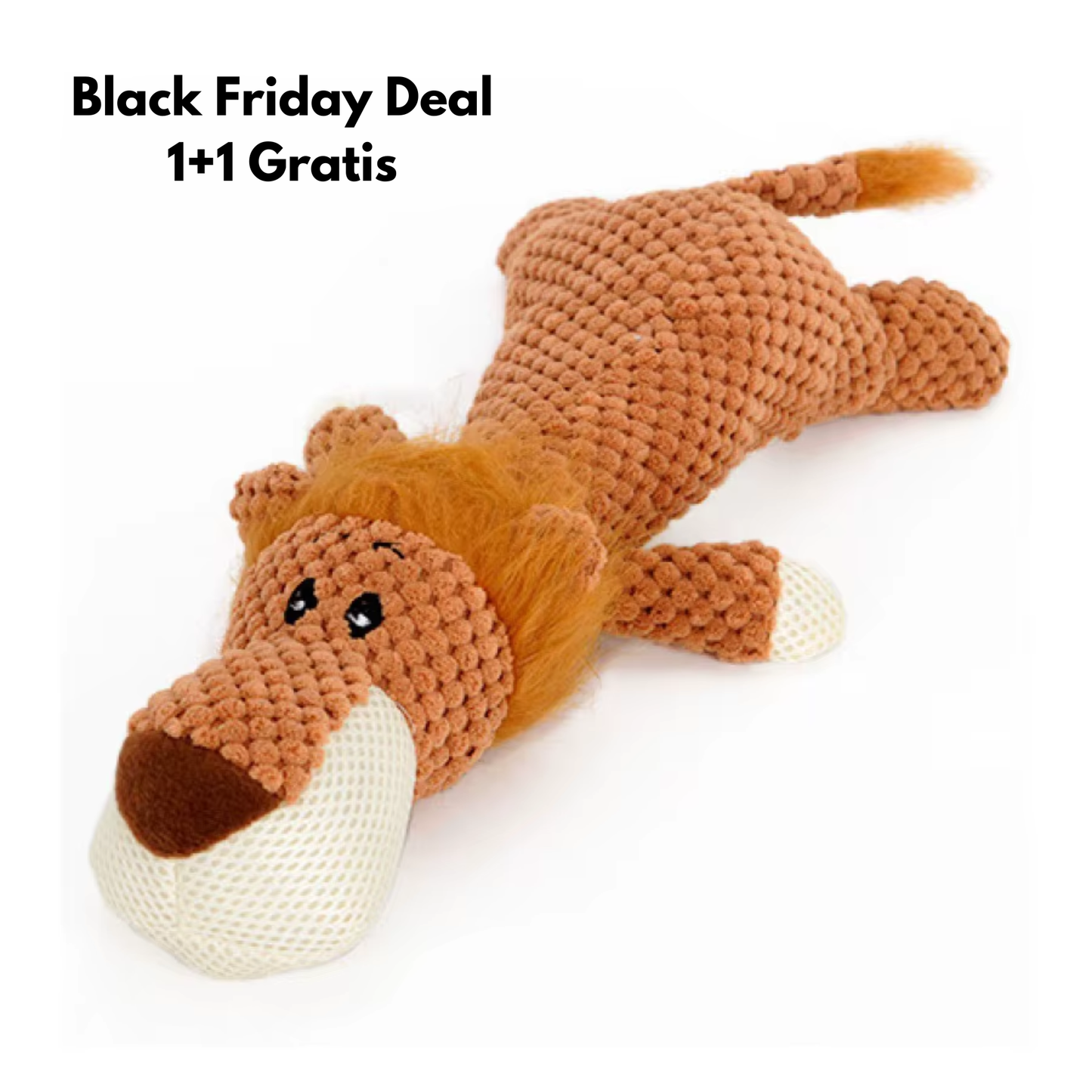 ChewChamp - Groot Pluchen Hondenknuffel voor Sterke Kauwers