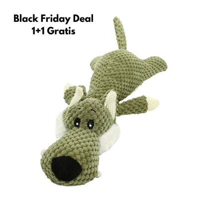 ChewChamp - Groot Pluchen Hondenknuffel voor Sterke Kauwers