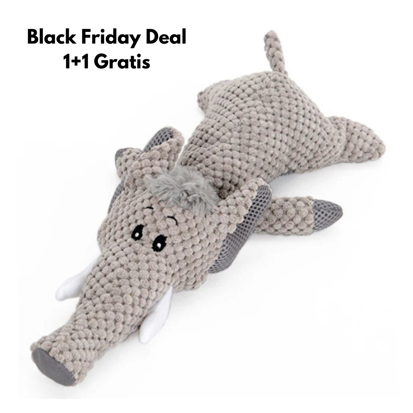 ChewChamp - Groot Pluchen Hondenknuffel voor Sterke Kauwers