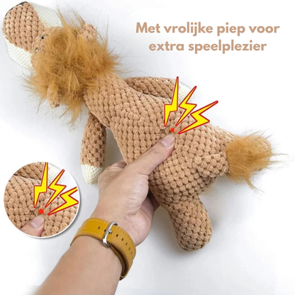 ChewChamp - Groot Pluchen Hondenknuffel voor Sterke Kauwers